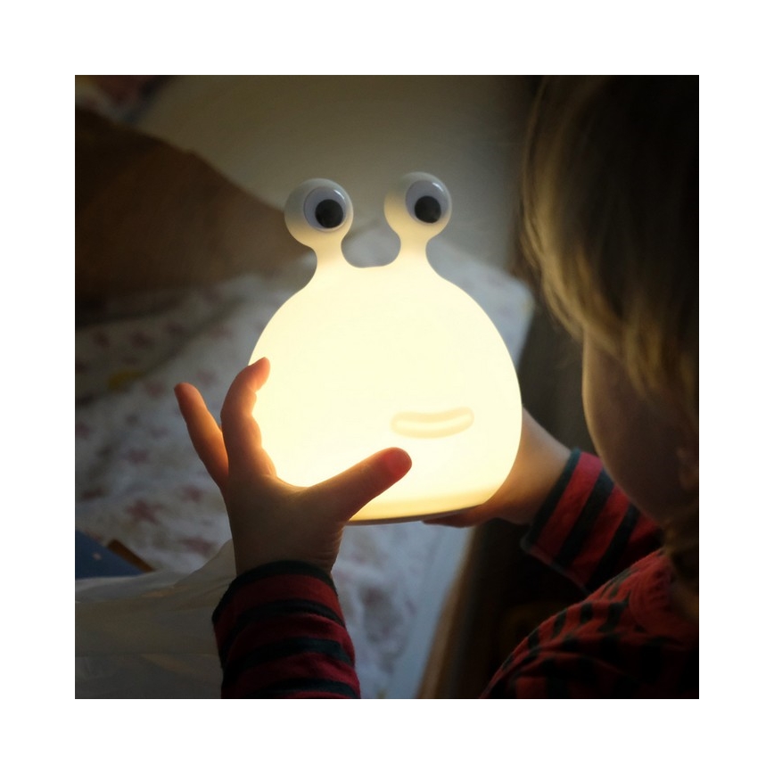 MegaLight - LED RGB Dimbaar oplaadbaar kinder aanraken lamp MOMO MOON LED/5V