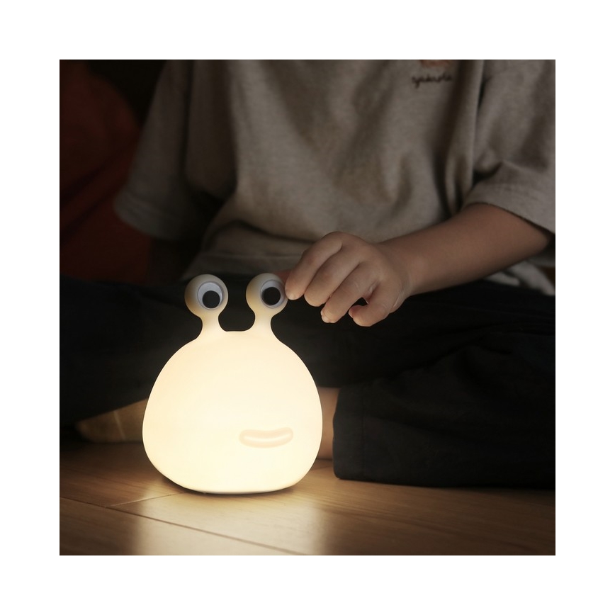 MegaLight - LED RGB Dimbaar oplaadbaar kinder aanraken lamp MOMO MOON LED/5V