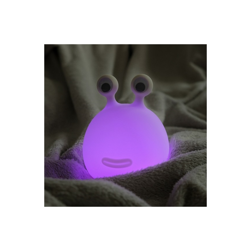 MegaLight - LED RGB Dimbaar oplaadbaar kinder aanraken lamp MOMO MOON LED/5V