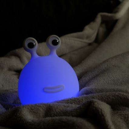MegaLight - LED RGB Dimbaar oplaadbaar kinder aanraken lamp MOMO MOON LED/5V