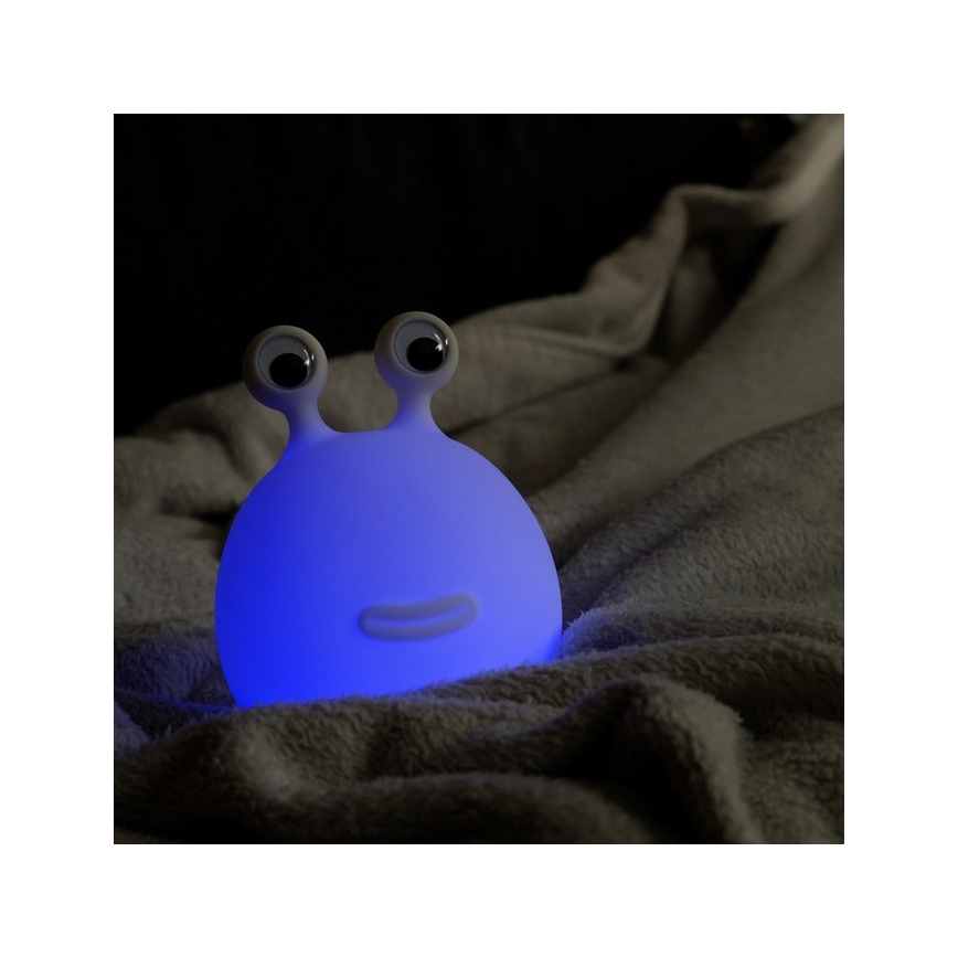 MegaLight - LED RGB Dimbaar oplaadbaar kinder aanraken lamp MOMO MOON LED/5V