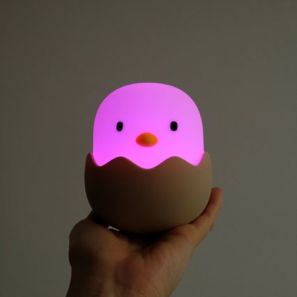 MegaLight - LED RGB Dimbare Oplaadbare Kinder Touchlamp EGGY EGG LED/5V