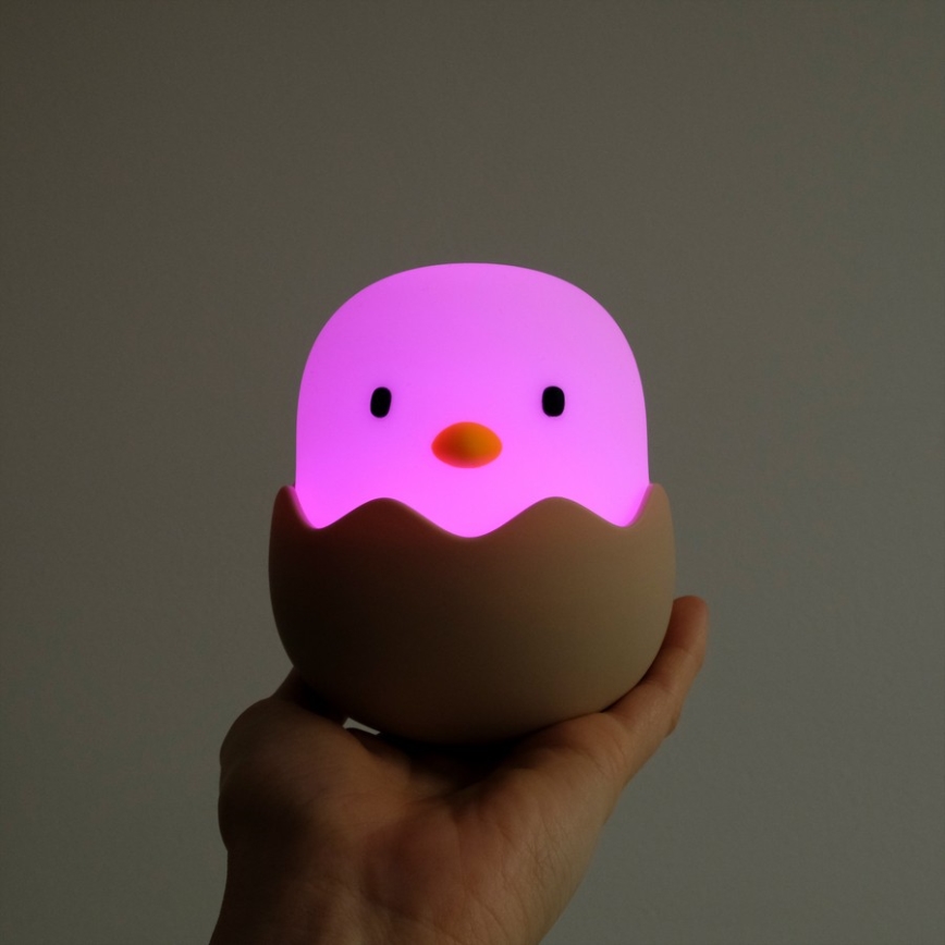 MegaLight - LED RGB Dimbare Oplaadbare Kinder Touchlamp EGGY EGG LED/5V