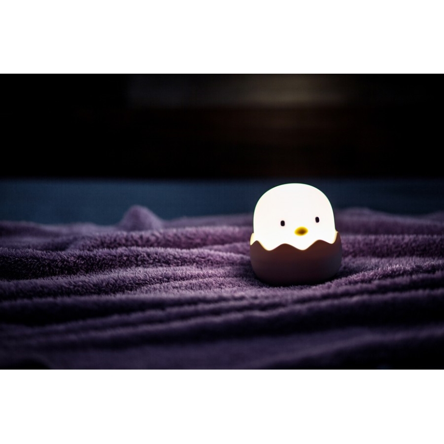 MegaLight - LED RGB Dimbare Oplaadbare Kinder Touchlamp EGGY EGG LED/5V