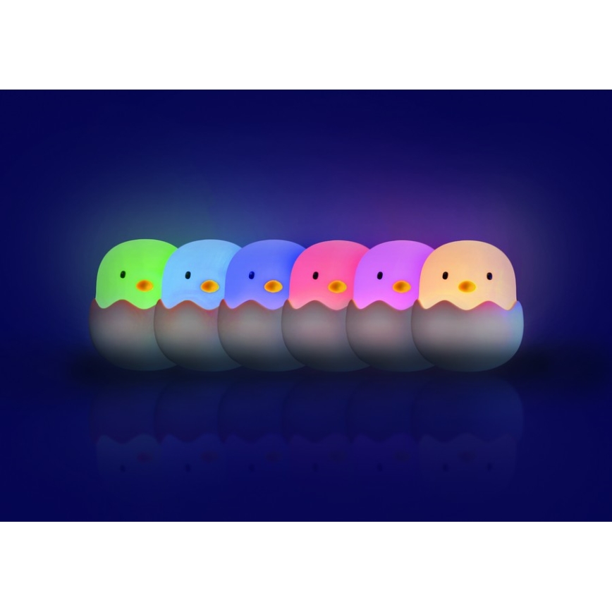 MegaLight - LED RGB Dimbare Oplaadbare Kinder Touchlamp EGGY EGG LED/5V