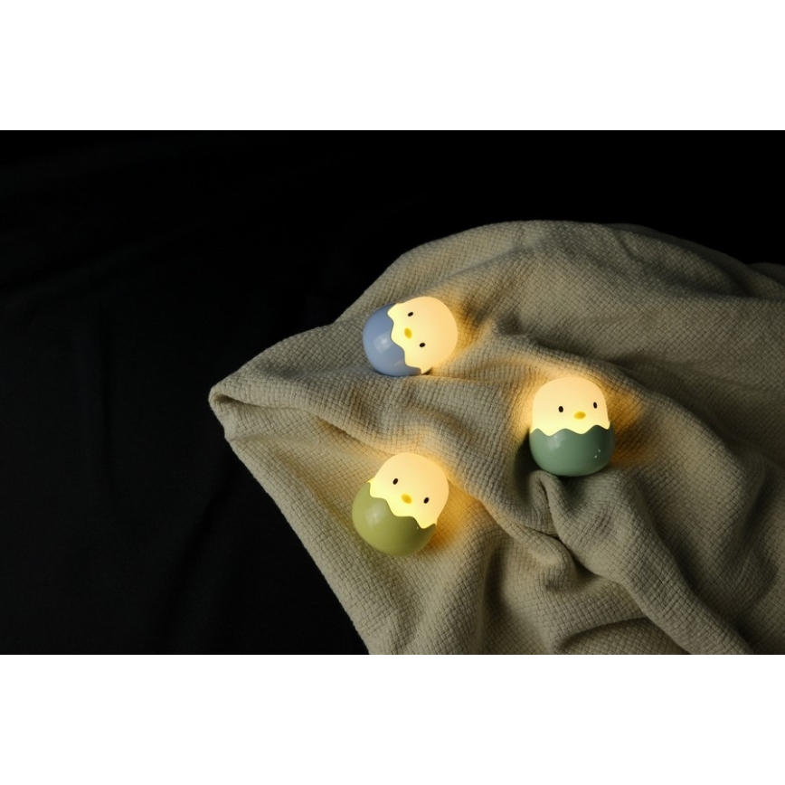 MegaLight - LED RGB Dimbare Oplaadbare Kinder Touchlamp EGGY EGG LED/5V
