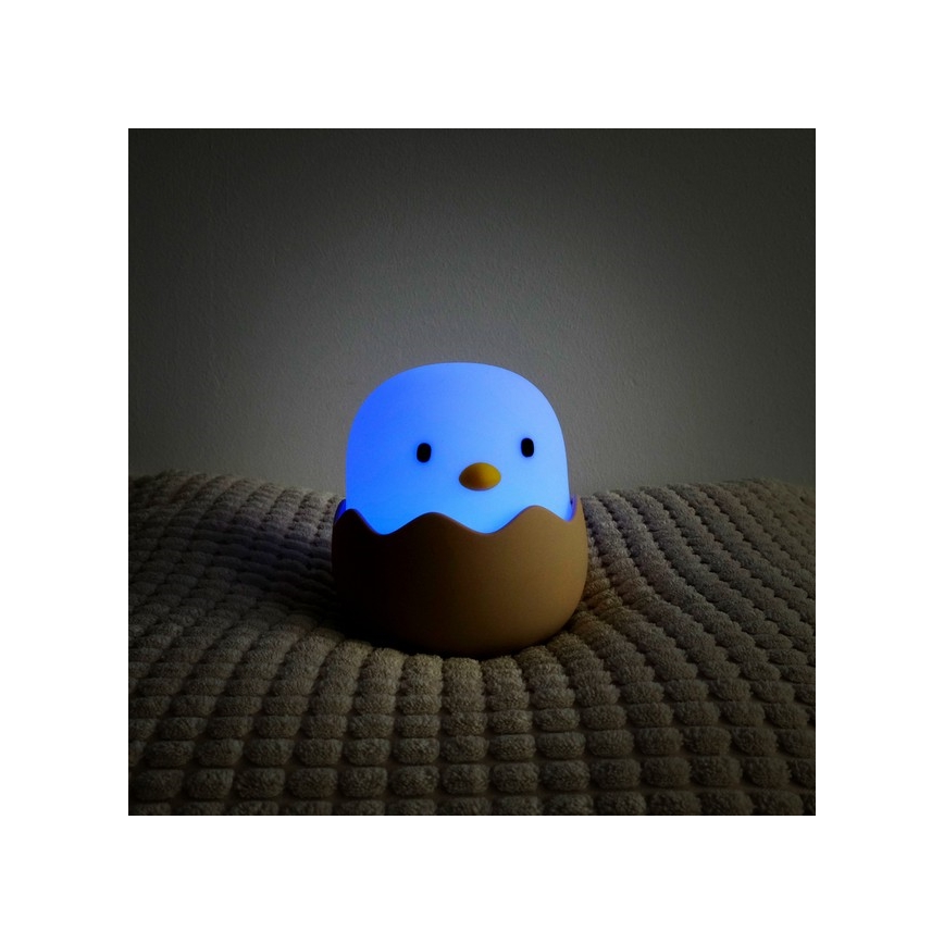 MegaLight - LED RGB Dimbare Oplaadbare Kinder Touchlamp EGGY EGG LED/5V