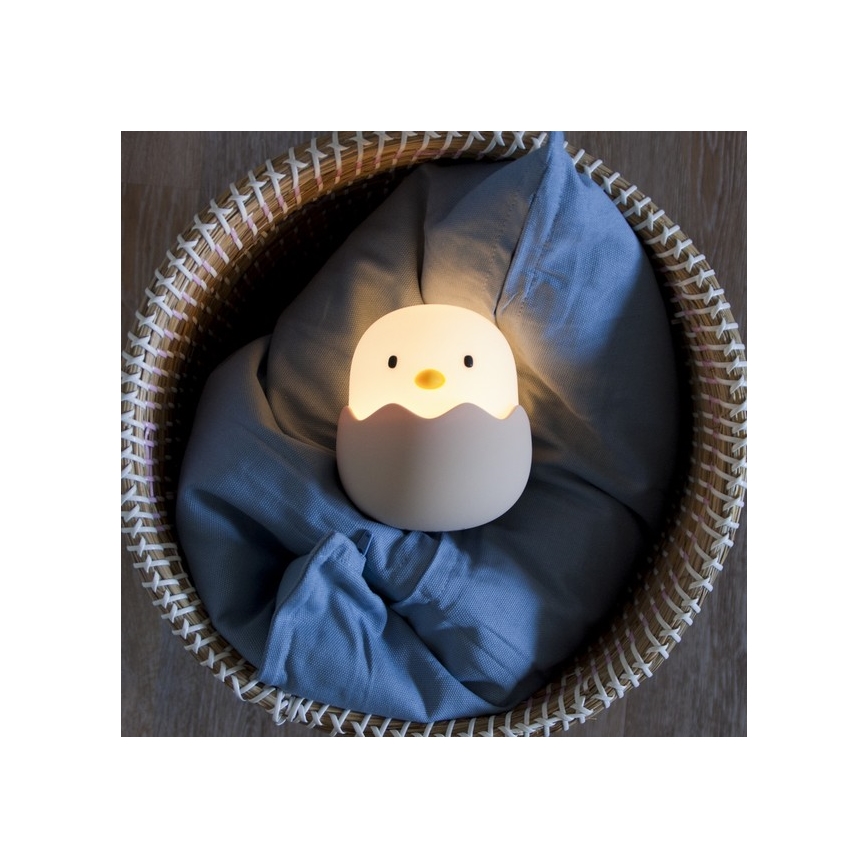 MegaLight - LED RGB Dimbare Oplaadbare Kinder Touchlamp EGGY EGG LED/5V