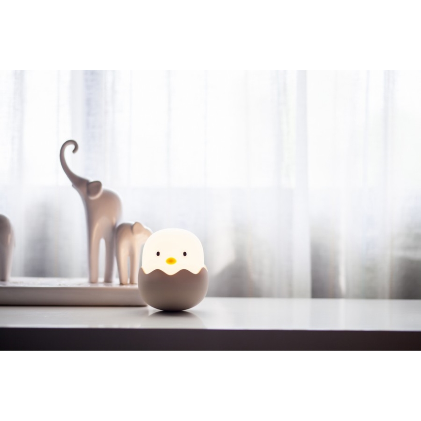 MegaLight - LED RGB Dimbare Oplaadbare Kinder Touchlamp EGGY EGG LED/5V