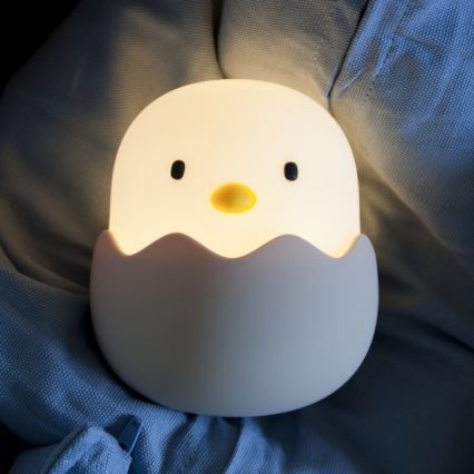 MegaLight - LED RGB Dimbare Oplaadbare Kinder Touchlamp EGGY EGG LED/5V