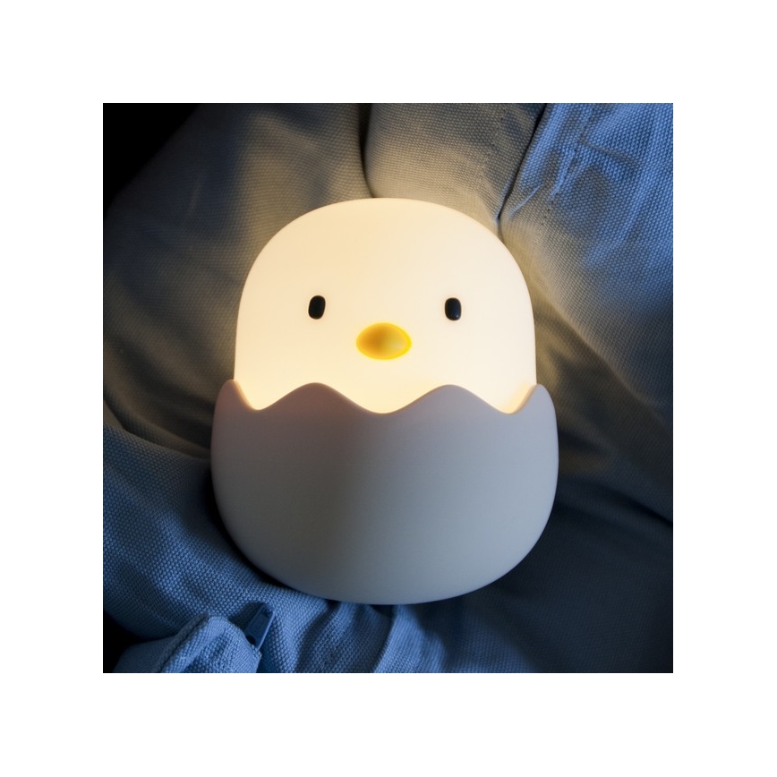 MegaLight - LED RGB Dimbare Oplaadbare Kinder Touchlamp EGGY EGG LED/5V
