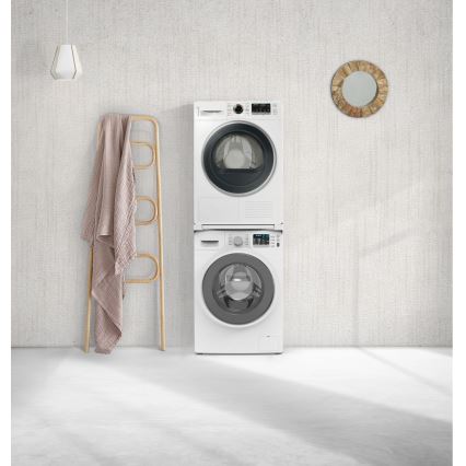 Meliconi 656113 - Tussenstuk voor wasmachine en droger met uittrekbare lade 70 cm wit