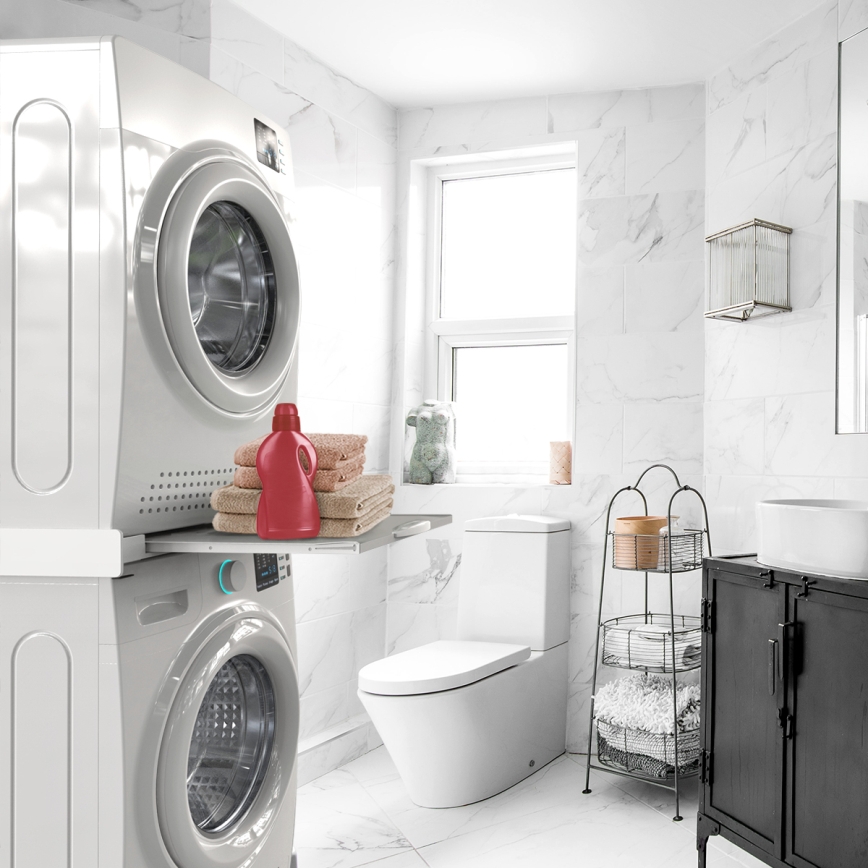 Meliconi 656114 - Tussenstuk voor wasmachine en droger 70 cm wit