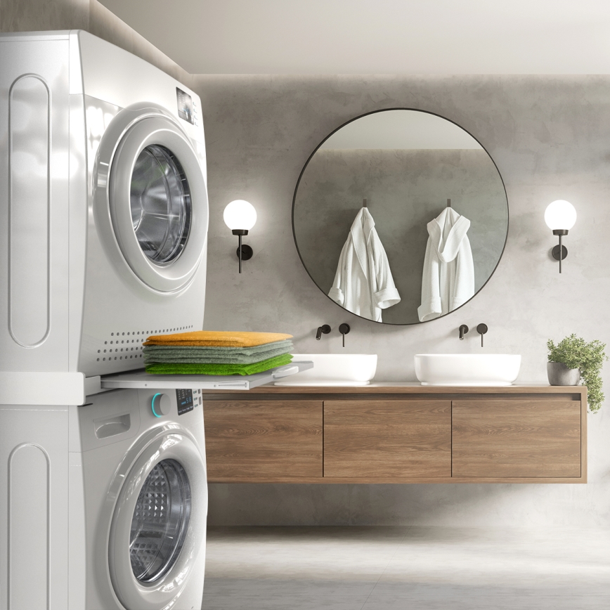 Meliconi 656114 - Tussenstuk voor wasmachine en droger 70 cm wit