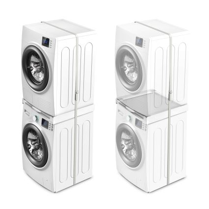 Meliconi 656114 - Tussenstuk voor wasmachine en droger 70 cm wit