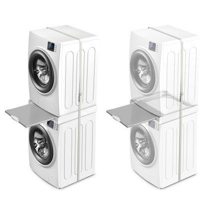 Meliconi 656114 - Tussenstuk voor wasmachine en droger 70 cm wit