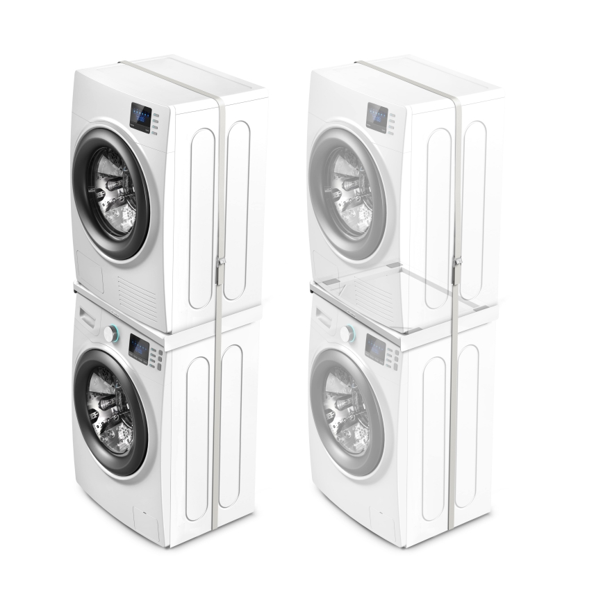 Meliconi 656116 - Tussenstuk voor wasmachine en droger 47 cm wit