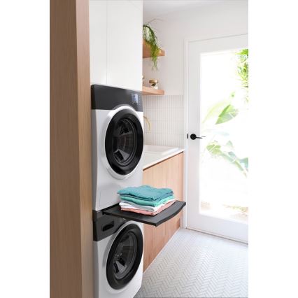 Meliconi 656136 - Tussenstuk voor wasmachine en droger met uittrekbare lade 60 cm zwart