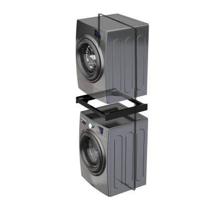 Meliconi 656138 - Tussenstuk voor wasmachine en wasdroger 70 cm zwart