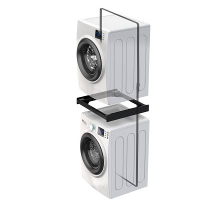 Meliconi 656138 - Tussenstuk voor wasmachine en wasdroger 70 cm zwart