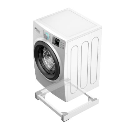 Meliconi 656146 - Trillingsdempende mat voor wasmachine met uitschuifbare wielen, 61 cm, wit