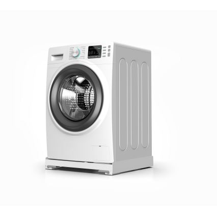 Meliconi 656146 - Trillingsdempende mat voor wasmachine met uitschuifbare wielen, 61 cm, wit