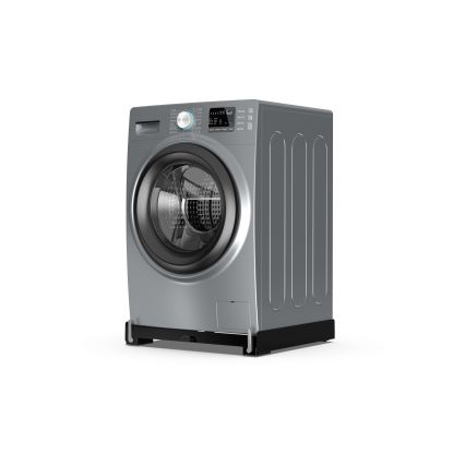 Meliconi 656168 - Anti-trillingsmat voor wasmachine met uitschuifbare wieltjes, 47 cm, zwart