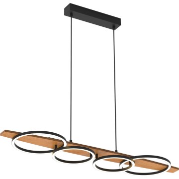 MELISA hanglamp aan kabel LED/35W/230V dennenhout