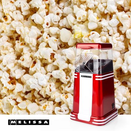 Melissa - Retro heteluchtpopcornmaker 1200W/230V rood