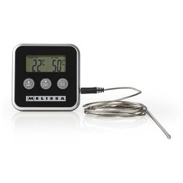Melissa - Vleesthermometer met digitaal display en timer 0-250 °C 1xAAA