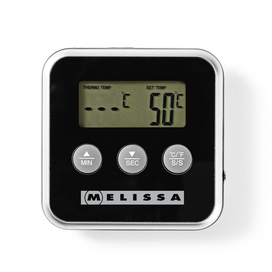 Melissa - Vleesthermometer met digitaal display en timer 0-250 °C 1xAAA