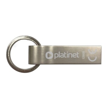 Metaal waterdicht Flash Disk USB 128GB mat chroom