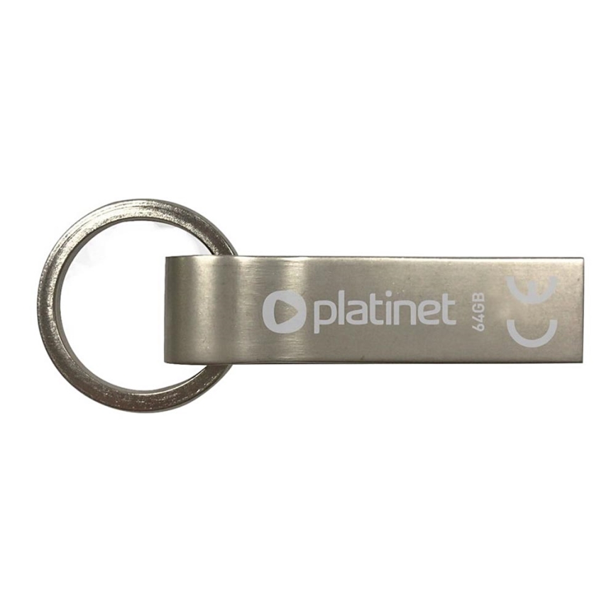 Metaal waterdicht Flash Disk USB 64GB mat chroom
