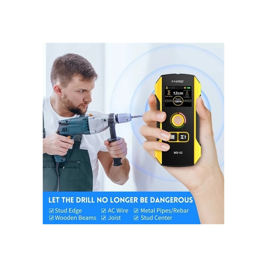 Metaaldetector, spanning en inhomogeniteiten, 300 mAh 5V