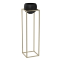Metalen bloempot 111,3x29 cm goudkleurig