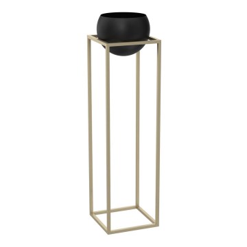 Metalen bloempot 111,3x29 cm goudkleurig