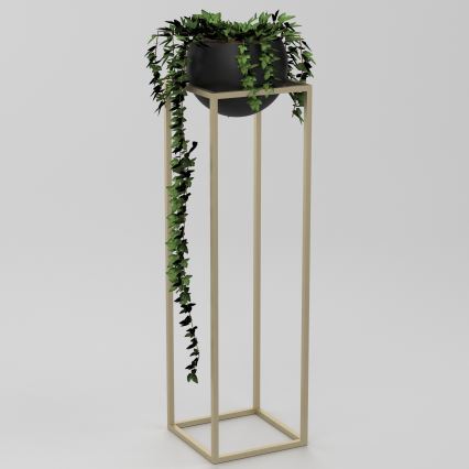 Metalen bloempot 111,3x29 cm goudkleurig