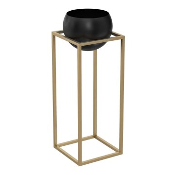 Metalen bloempot 81,3x29 cm goudkleurig