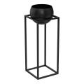 Metalen bloempot 81,3x29 cm zwart