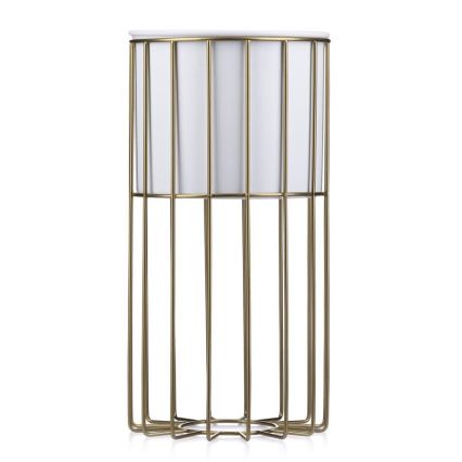 Metalen bloempot LOFT 42x20 cm goud/wit