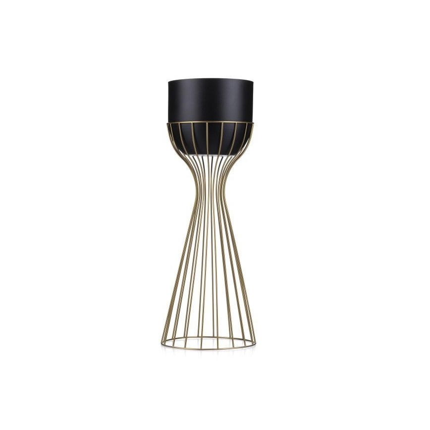 Metalen bloempot LOFT 56x20 cm goud/zwart