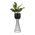 Metalen bloempot LOFT 56x20 cm zwart