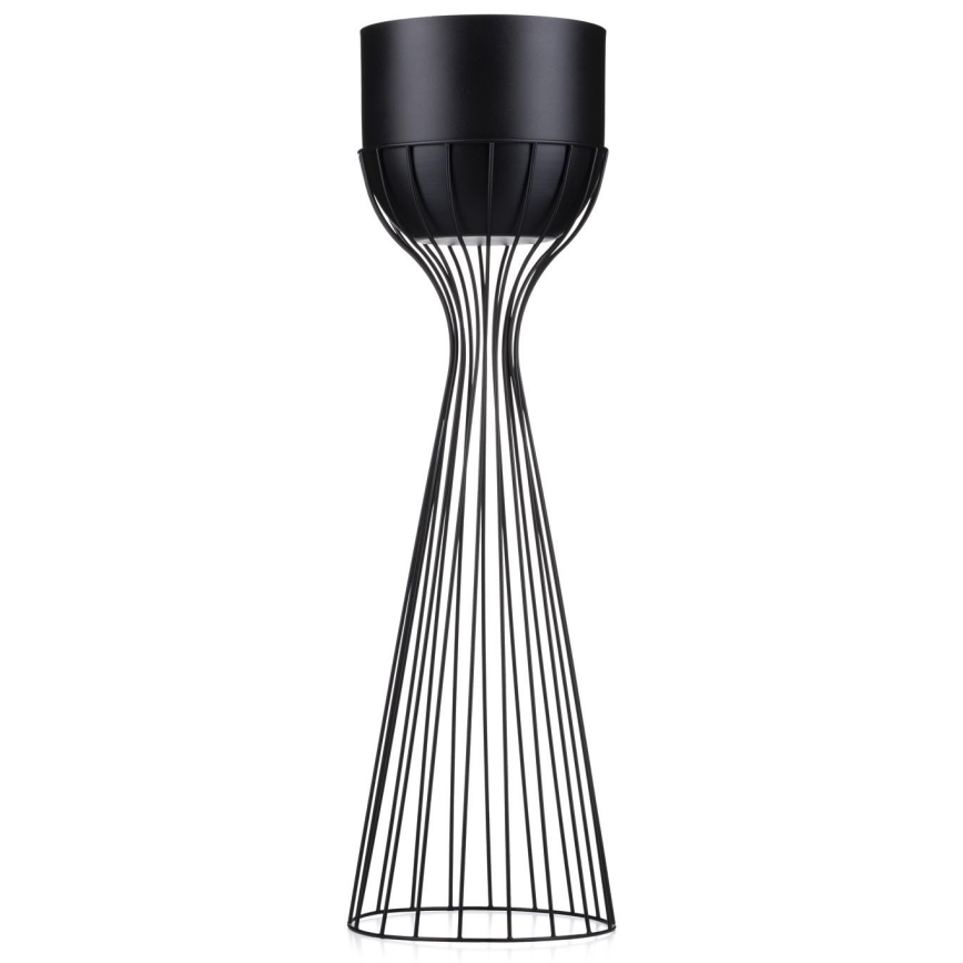 Metalen bloempot LOFT 68x20 cm zwart