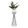 Metalen bloempot LOFT 68x20 cm zwart/wit