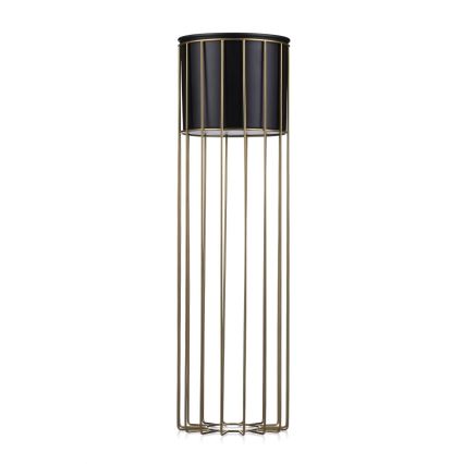 Metalen bloempot LOFT 70x20 cm goud/zwart