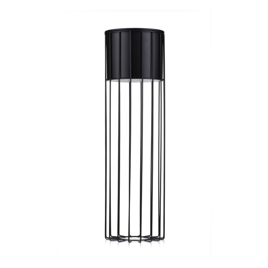 Metalen bloempot LOFT 70x20 cm zwart