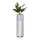 Metalen bloempot LOFT 70x20 cm zwart/wit