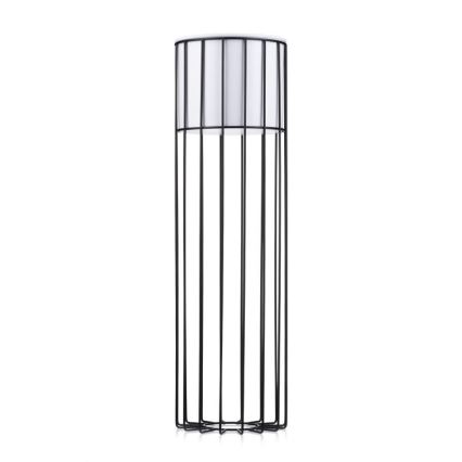 Metalen bloempot LOFT 70x20 cm zwart/wit