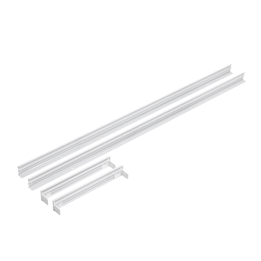 Metalen frame voor de installatie van LED panelen 1200x300 mm wit
