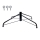 Metalen kerstboomstandaard met houderdiameter van 40 mm